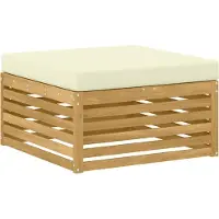 vidaXL Buiten Voetenbank Massief Acacia Hout Wit