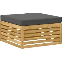 vidaXL Buiten Voetenbank Massief Acacia Hout Wit