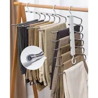 Unyqoos Ruimtebesparende kledingorganizer met zes lagen voor diverse kledingstukken
