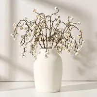 Unyqoos Rustieke keramische vaas in boho-stijl voor sfeervolle woondecoratie