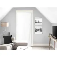 Unyqoos Wit polyester gordijn voor deurdecoratie met afmeting 90x200 cm