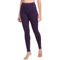 Ladeheid LA-LA40-133-LE Dames Leggings - Sport - Vrijetijdsbroek - Lang - Katoen - Sporbroek - Yogabroek - Paars - XL