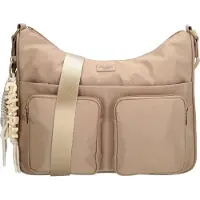 Charm London Seoul Crossbodytas - Lichtgewicht - Schoudertas - Dames Tas - Verstelbare Schouderband - Ritsvakken - Taupe