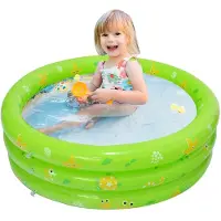 Unyqoos Opblaasbaar Rond Kinderzwembad voor Buitenplezier - Ideaal voor Zomerfeestjes en Spel