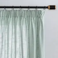 Unyqoos Gordijnen Set van 2 in Linnenlook met Plooiband voor Woonkamer en Kinderkamer