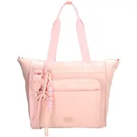 Charm London Seoul Laptoptas - 15.6 Inch - Werktas - Schoudertas - Nylon - Laptopvak - Reistas - Lichtgewicht - Schooltas - Lichtroze