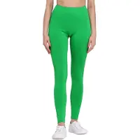 Bellivalini BLV-BLV50-147-LE Dames Leggings - Sport - Vrijetijdsbroek - Lang - Viscose - Sporbroek - Yogabroek - Groen - M