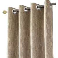Unyqoos Stijlvolle bruine verduisteringsgordijnen met linnenlook voor huis en slaapkamer 229x117cm