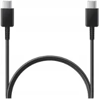 FoneFunShop Compatibel met Samsung Super Fast Charging 1 m USB-C naar USB-C-kabel Zwart EP-DA705BBE