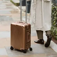 Create - Harde aluminium koffer met TSA-slot en multidirectionele wielen - Cabine S - LUGGAGE ALUMINIUM