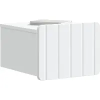 vidaXL Muurbevestigde Nachttafel Wit 33 x 34,5 x 24 cm Bewerkt hout
