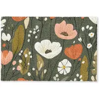 Unyqoos Decoratieve antislip deurmat met bloemenprint voor binnengebruik