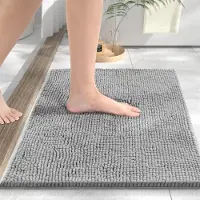 Unyqoos Absorberende badmat grijs 50 x 80 cm voor comfort en stijl