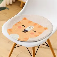 Unyqoos Rond zitkussen met schattig cartoon dierenmotief, wasbaar en voor kinderen