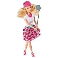 Simba Steffi Love Poppenaccessoire - Selfiestick - Modepop - Hoogwaardig - Beweegbare ledematen - Stijlvolle outfit