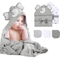 Unyqoos Baby Badhanddoekenset en Wasdoeken voor Zachte en Comfortabele Verzorging van Je Kleintje