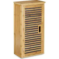 Relaxdays 10020301, Hout, Wandmontage, 2 planken, 1 deur, Bamboe, Hout
