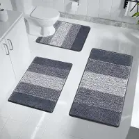 Unyqoos Complete Luxe Badkamermat Set met Superzachte Microvezel en Antislip Functie
