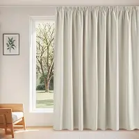 Unyqoos PONY DANCE Thermogordijn, warmte-isolerend, verduisteringsgordijnen met plooiband, set van 1, 245 x 300 cm (h x b), extra brede gordijnen voor railsysteem, woonkamer, gordijnen, ondoorzichtig