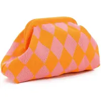 Unyqoos Trendy Gehaakte Clutch voor Dames - Stijlvolle Handtas voor Zomerfeest en Strandvakantie