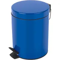 Unyqoos Stijlvolle Blauw Mini Afvalemmer voor Badkamer en Keuken met Uitneembare Binnenemmer