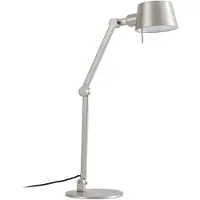 LUCANDE Bureaulamp Silka, alu / grijs / zink, Woon-/ Eetkamer, metaal, Modern, bureaulamp