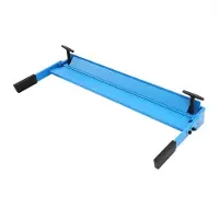 Happiq Buigmachine – Voor doe-het-zelfworkshop – Handmatig, 630 mm plaatwerkrem voor 1–1,2 mm staal, 0–120° verstelbaar, bankschroef gemonteerd – Blue