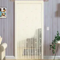 Unyqoos Decoratief Kralengordijn voor Vliegwering en Insectenbescherming, Perfect voor Deuren en Ruimtescheidingen
