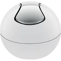 Unyqoos Compacte en stijlvolle afvalemmer met klapdeksel voor keuken en badkamer
