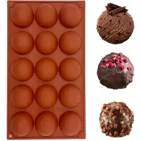 Unyqoos Siliconen bakvorm halve bol voor chocolade en desserts 5 cm