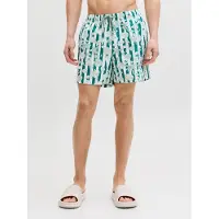 Jack & Jones Zwemshorts 'JPSTMaui' mintgroen / pastelgroen / wit