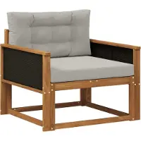 vidaXL Buiten Midden Sofa Massief Acacia Hout Naturel