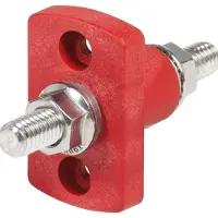 Blue Sea Systems 2204 Terminal Feed Through Connector 250a Rood,Zilver