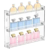 Unyqoos Transparant acryl wandrek zonder boren voor efficiënte opbergruimte