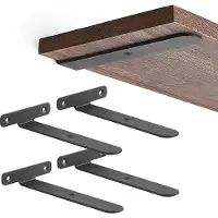 Unyqoos Onzichtbare L-vormige wandbeugels voor minimalistische en industriële planken