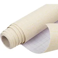 Unyqoos Beige Zelfklevende Plakfolie met Structuur voor Diverse Oppervlakken 40 cm x 3 m