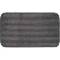 Unyqoos Zachte en veilige badmat met antislip in antraciet, 50 x 70 cm