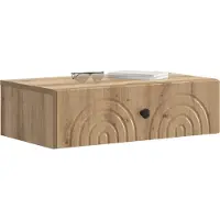 vidaXL Wandgemonteerde Zijtafel 59 x 34,5 x 17 cm Bewerkt hout