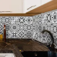 Unyqoos Set van 18 decoratieve mozaïek tegelstickers voor keuken en badkamer