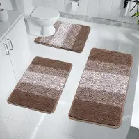 Unyqoos Luxueuze 3-delige Zachte en Absorberende Badmatset voor Badkamercomfort