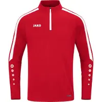 Jako Functioneel shirt 'Power' donkerrood / wit