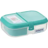 Unyqoos Lunchbox van polypropyleen met 3 compartimenten