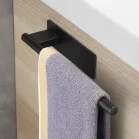 Unyqoos Zelfklevende handdoekhouder van roestvrij staal voor badkamer en keuken