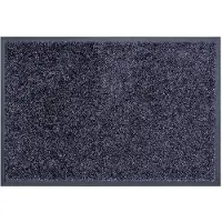 Unyqoos Blauwgrijze deurmat voor binnen met antislip en vuilopvang 40x60 cm