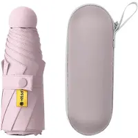 Unyqoos Draagbare mini-paraplu met UV-bescherming voor zon en regen onderweg
