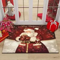 Unyqoos Wasbare kerstmat met antislip voor sfeervolle kerstdecoratie thuis