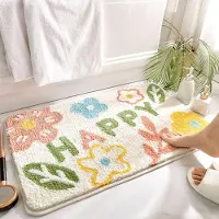 Unyqoos Zachte en Absorberende Badmat met Antislip en 3D Ontwerp voor Badkamercomfort