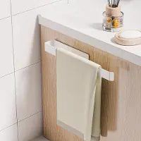 Unyqoos Witte handdoekhouder zonder boren van roestvrij staal voor badkamer en keuken
