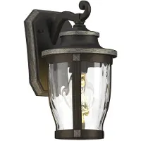 LINDBY Wandlamp buiten Philody, dimbaar, bruin / roest, Aluminium, Antiek, Wandlamp buiten