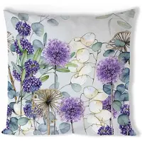 Unyqoos Decoratieve kussensloop met plantenmotief in natuurlijke tinten 40x40 cm